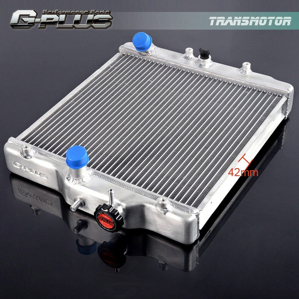 ya 27 7.20 2-row aluminum heatsink, SilverFit, suitable for 92-00 for CIVIC EJ/EK/DEL SOL EG/INTEGRA DB DC