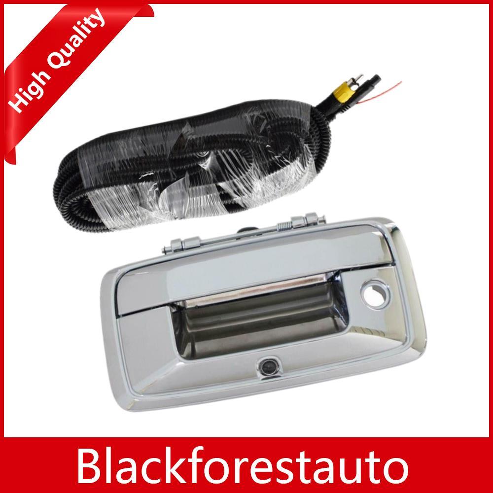 ya 9 6.5 Fits For Silverado for Sierra Colorado for Canyon Rear Tailgate Handle w/ Camera Chrome