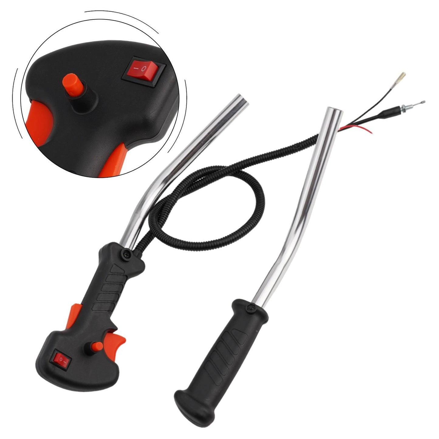 ya 17 Brushcutter Trimmer Control Tube Handle Switch + Throttle Trigger Cable New