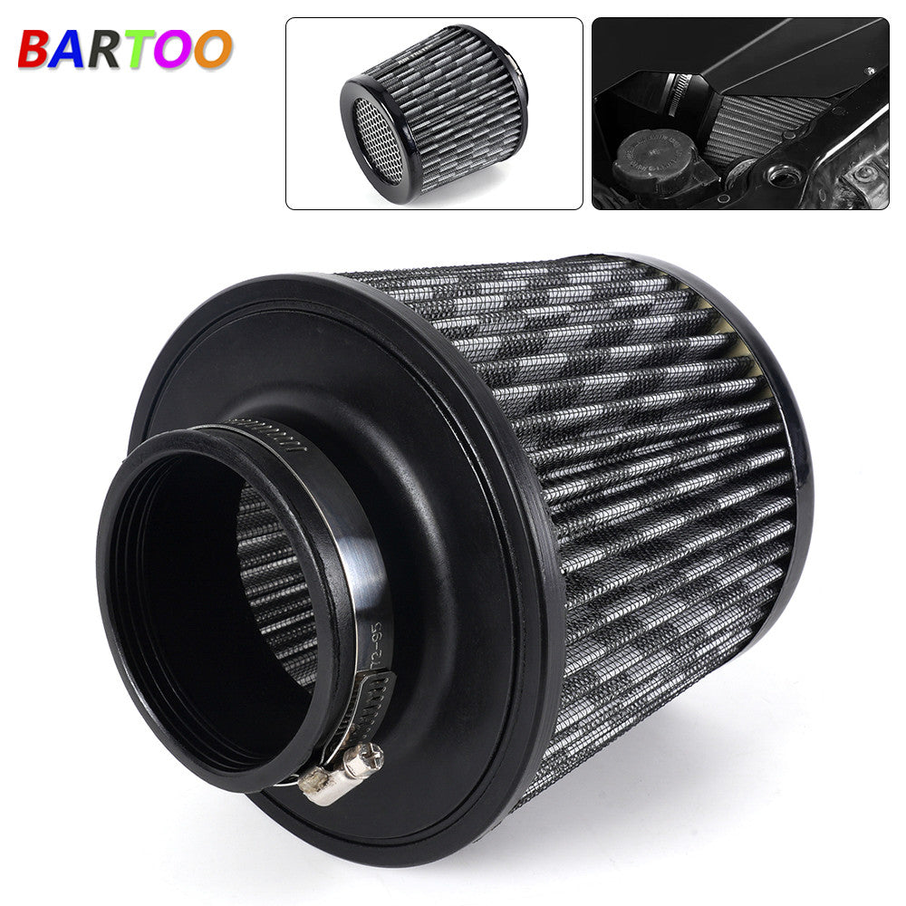 ya 12 5.22 Carbon 3 76mm High Flow Inlet Cold Air Intake Cone Replacement Dry Air Filter