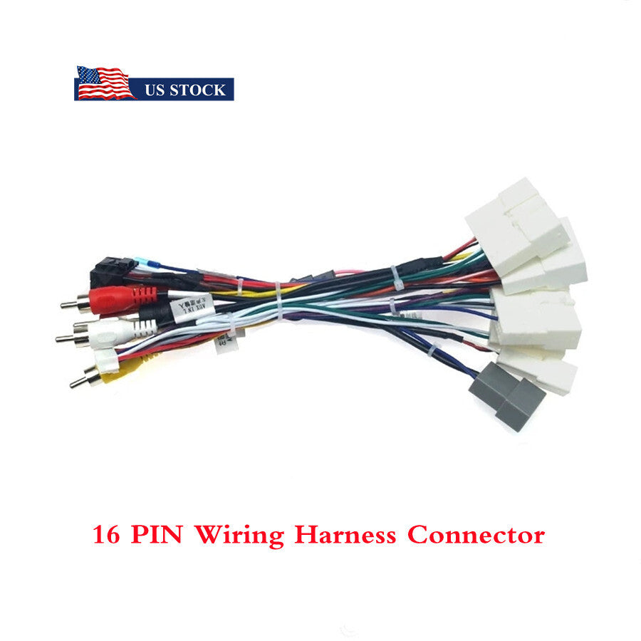 ya 2 6.26 for Nissan Android Stereo for Audi o Cable Adapter 16PIN Power Cable Harness w/Canbus