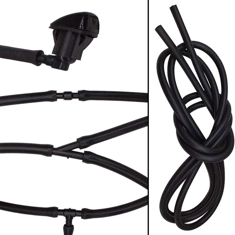 ya 5 8.7 For Nozzle Pump 3M Win for DS hield Wiper Washer Pipe+4 Hose Connectors T Y Kit