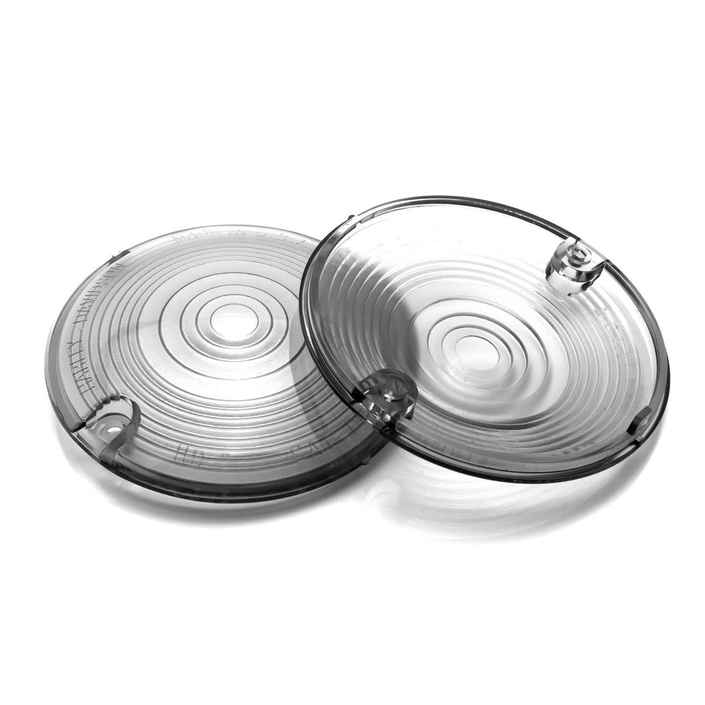 ya 5 6.16.2 2x Turn Signal Light Smoked Flat Cover for Harley-Davidson Road Electra Glides