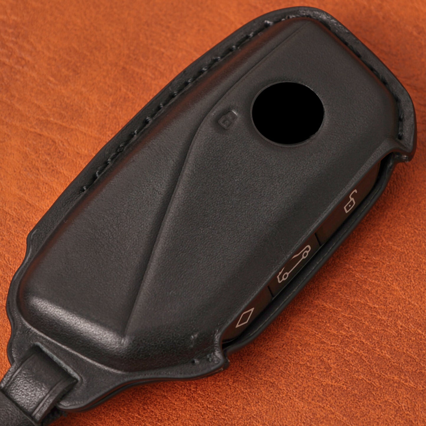 ya 5 8.7 Leather Key Chain Fob Cover Case for BMW Ix I4 2 3 4 5 Series X3 X5 2024