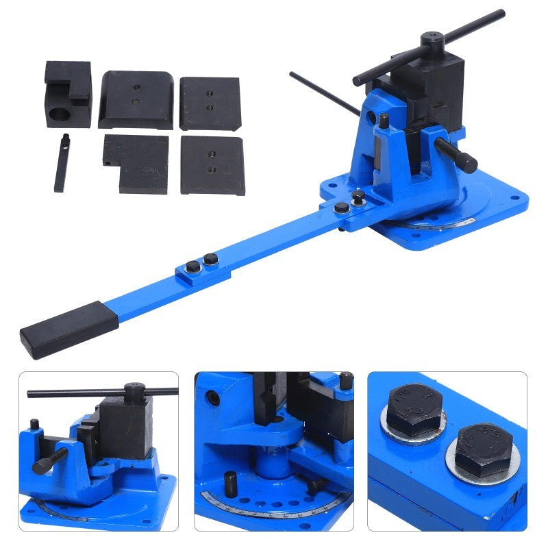 Manual Cast Steel Metal Flat Steel / Round Steel / Square Steel Bending Machine