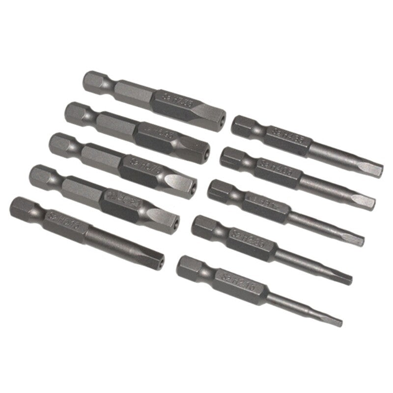 ya 25 10pcs Versatile Screwdriver Bit Set 50mm/2inch Length for Power Drills