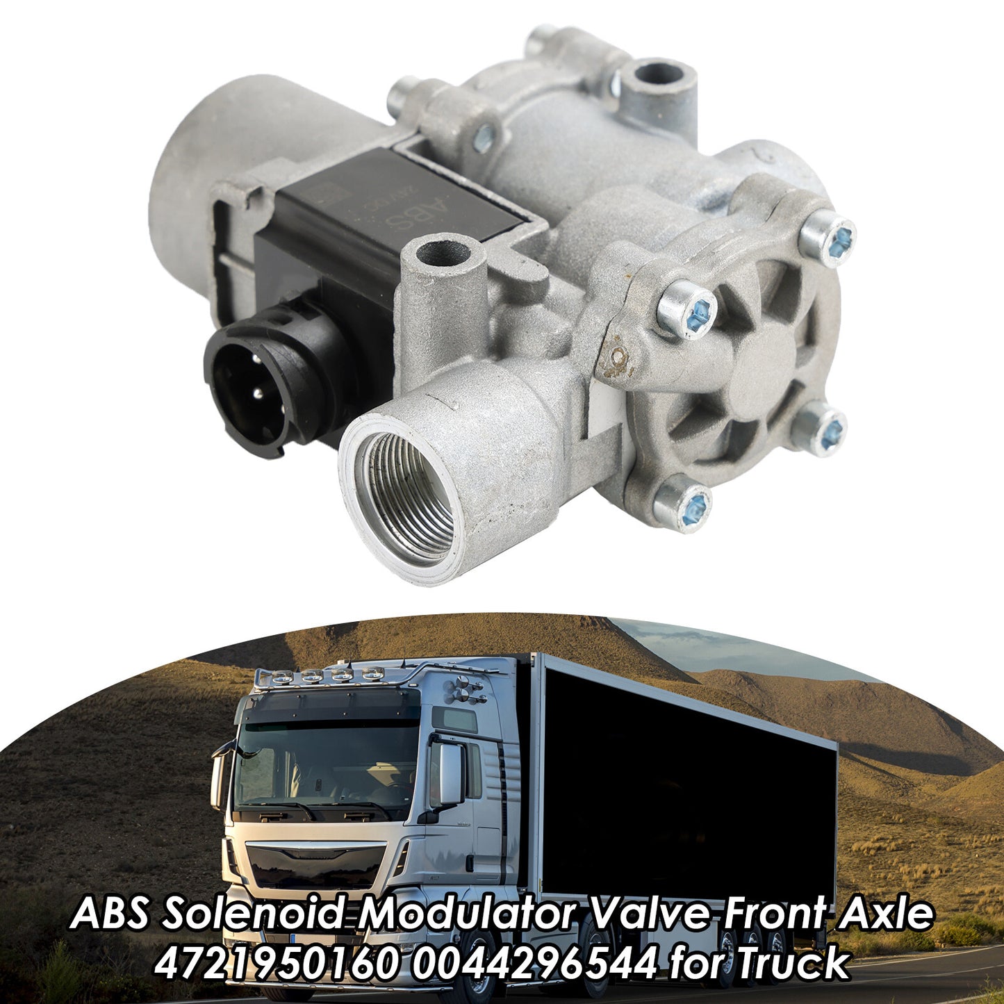 ya 1 8.5.1 ABS Solenoid Modulator Valve Front Axle 4721950160 0044296544 for Truck