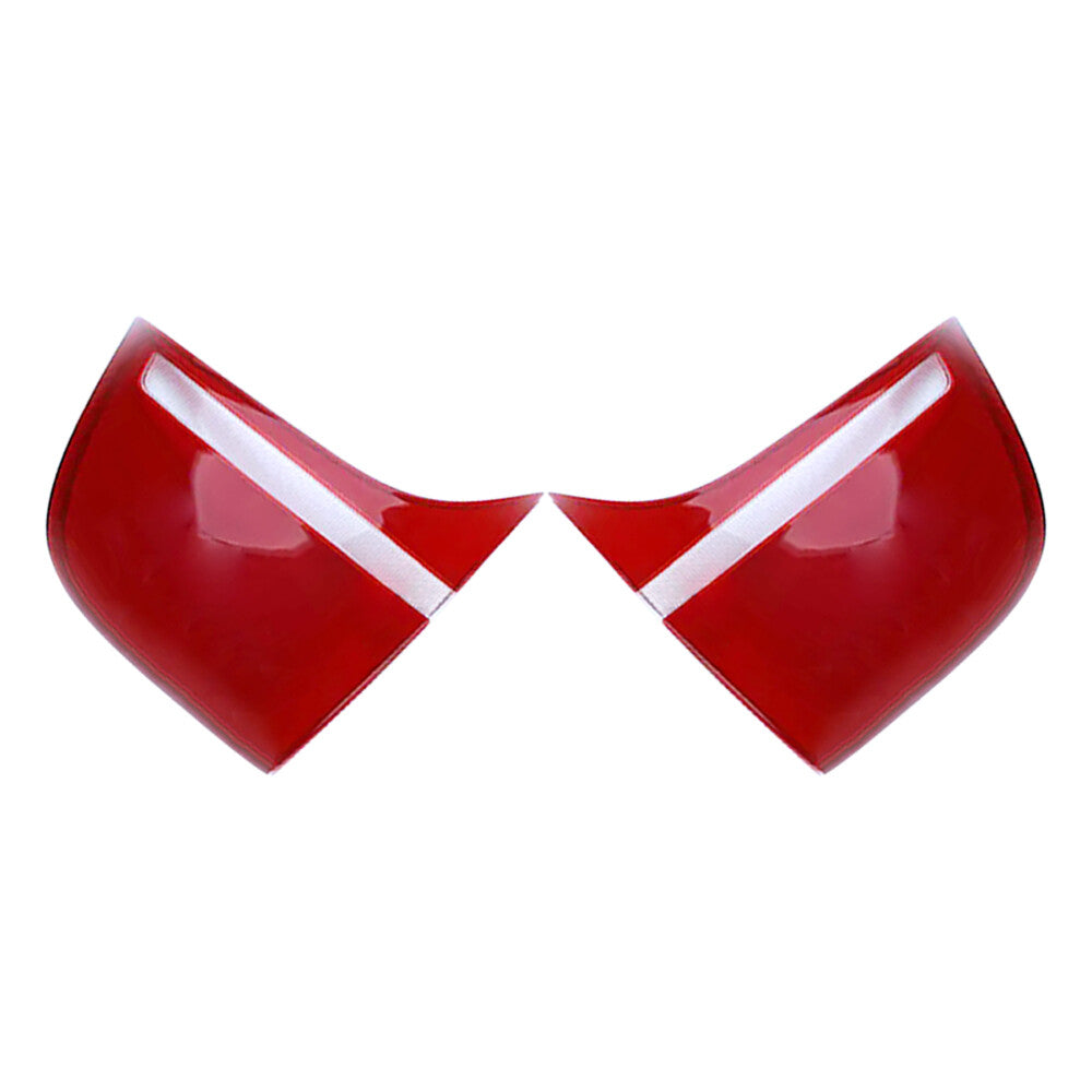 ya 27 6.21 2Pcs Left+Right Inner Side Red Tail Light Lens Cover For X6 X6M E71 2008-2014