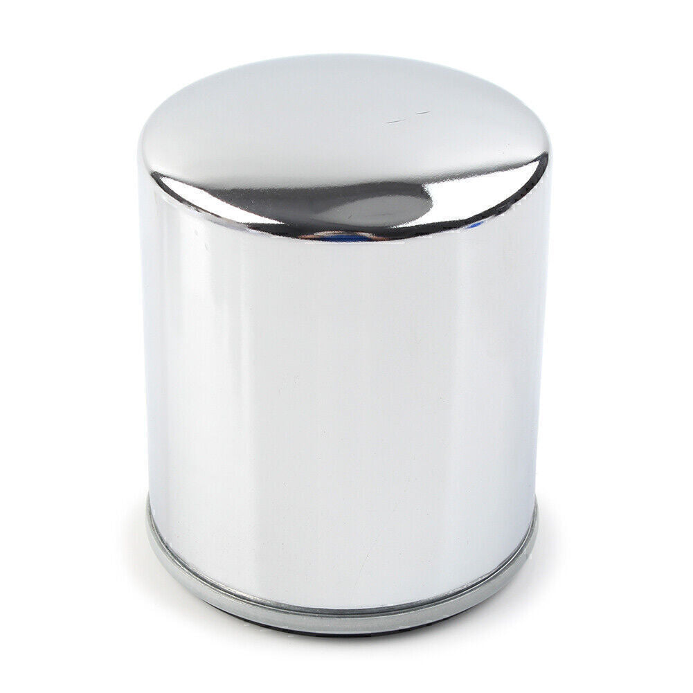 ya 1 6.30 1 x Chrome Oil Filter Fit for Harley Motor STREET GLIDE & XL883N XL883L FXSB FLHTC