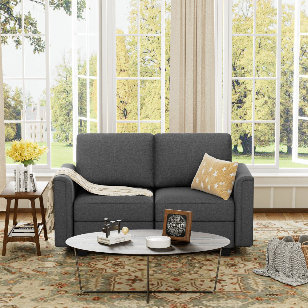 ya 28 Modular Sectional Convertible Sofa Couch with Storage for Living Room,Gray