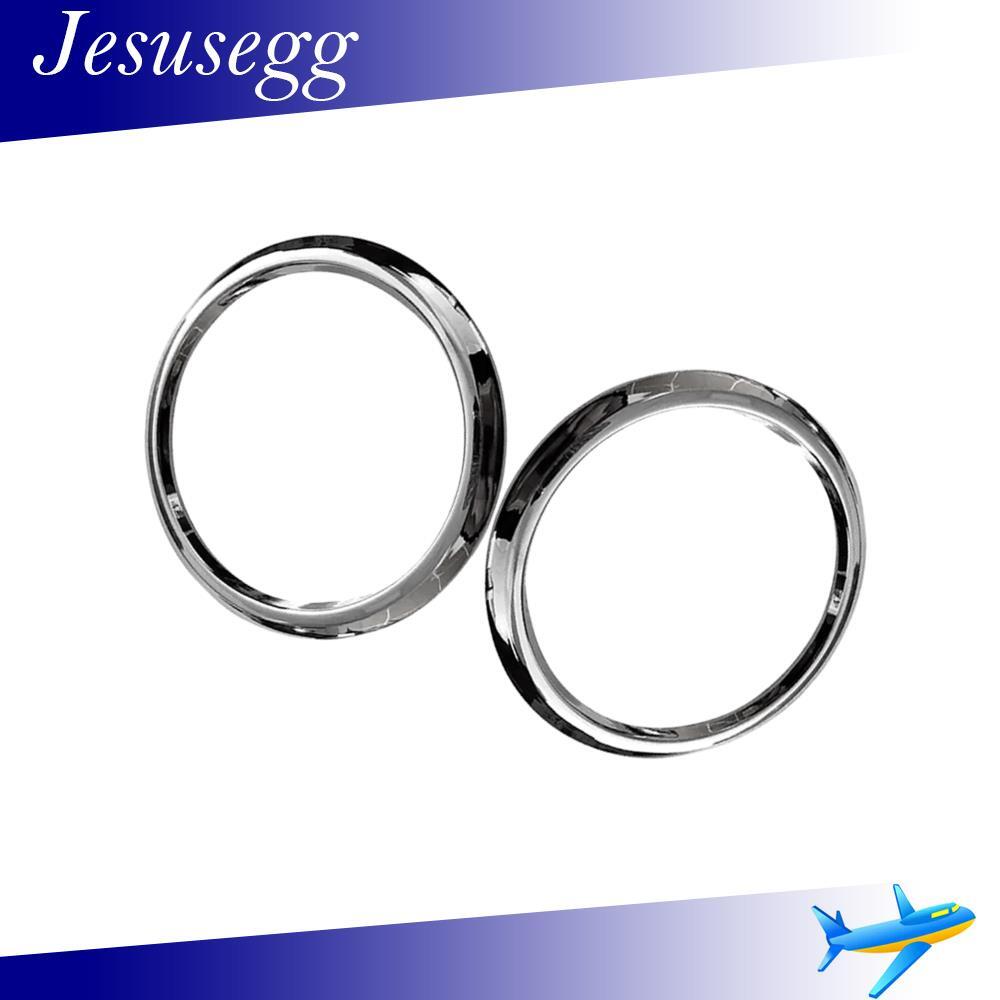 ya 13 5.27.2 2Pcs Fit For 2018-2020 for Levante Front Fog Light Lamp Ring Chrome Frame 670065940