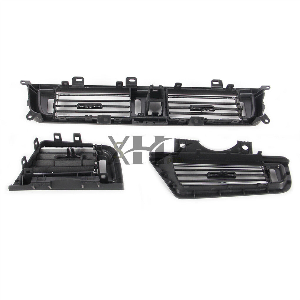 ya 9 6.5 3pcs Front Console Grill Dash AC Air Outlet Vent Fit for BMW 5 Series