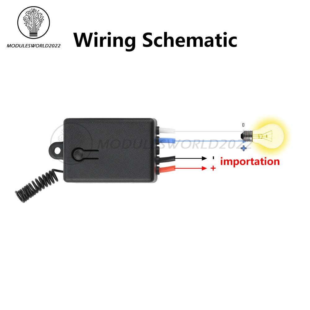 ya 14 DC5-60V KR2401FB Wireless Switch eiver 433Mhz RF Remote Control Switch 10A