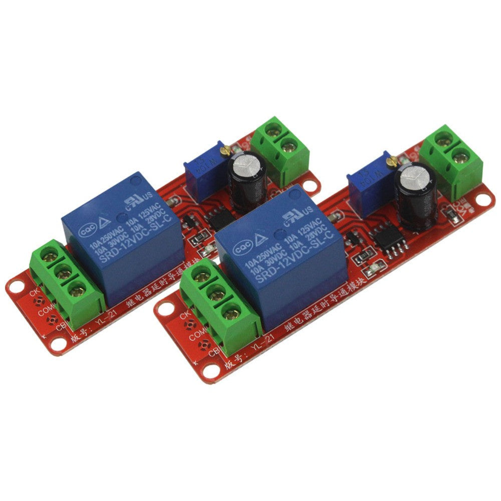 ya 2 6.30 2 Pcs Delay Switch Module Adjustable Timer Relay Multifunctional