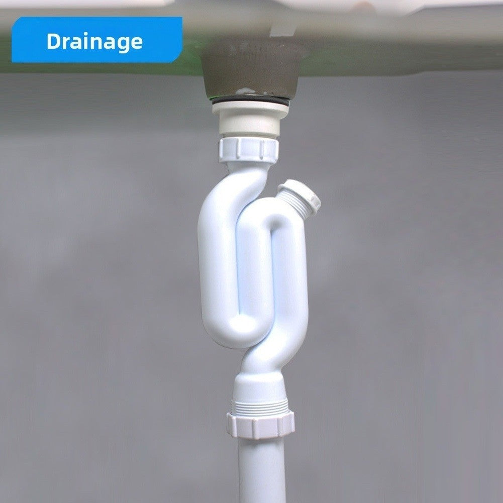 ya 14 1 1 4 Inch PP Sink Drain Pipe with S Bend for Floor Basin and Smell Prevention