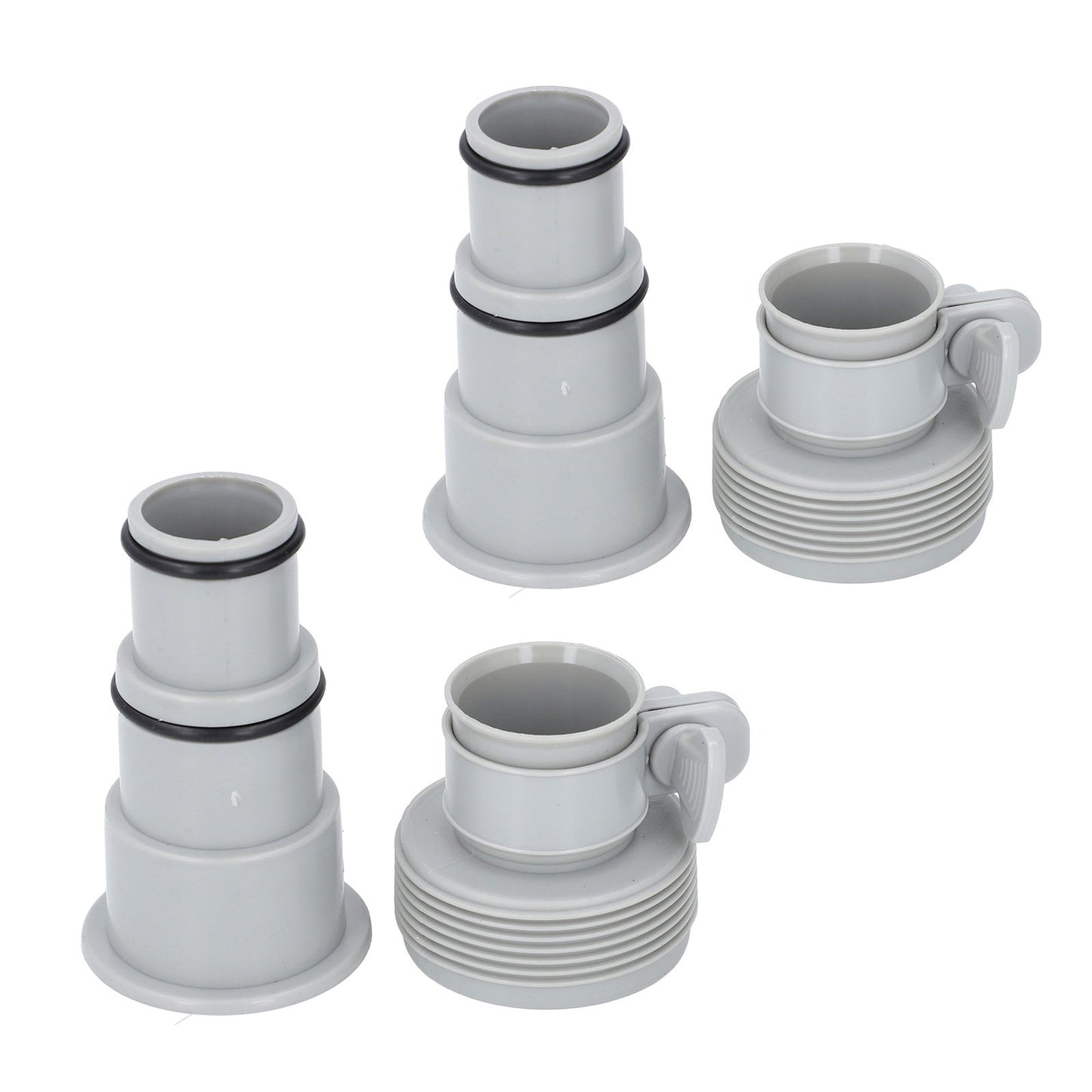 ya 14 4PCS Set Pool Hose Adapter Set PVC Threaded Clamp Type Pool Pump Hose