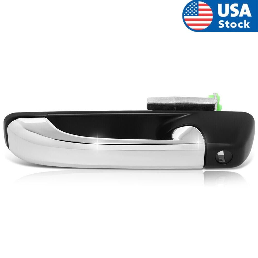 ya 13 5.27 4PCS New Front & Rear Exterior Door Handle Set with Driver Chrome Black for Ram