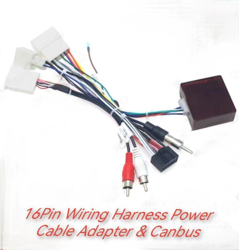 ya 1 7.4 Automotive 16 pin stereo radio wiring harness cable adapter and Canbus suitable for Toyota Prado for Lexus