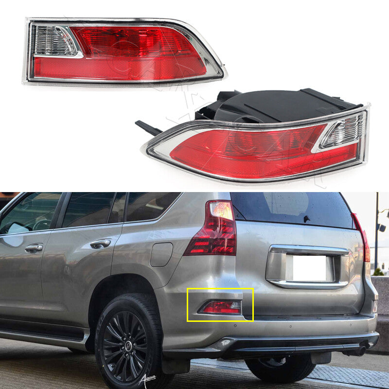 ya 2 6.26 for Lexus GX460 2014-2020 1 Pair Rear Bumper Tail light Brake Lamp Stop Light