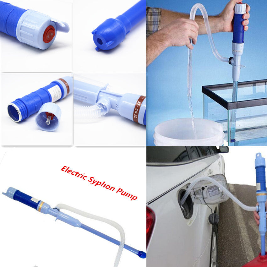 ya 27 7.2 Portable Car Diesel Fuel Oil Water Electric Battery Syphon Pump 7.5L/Min Pumping