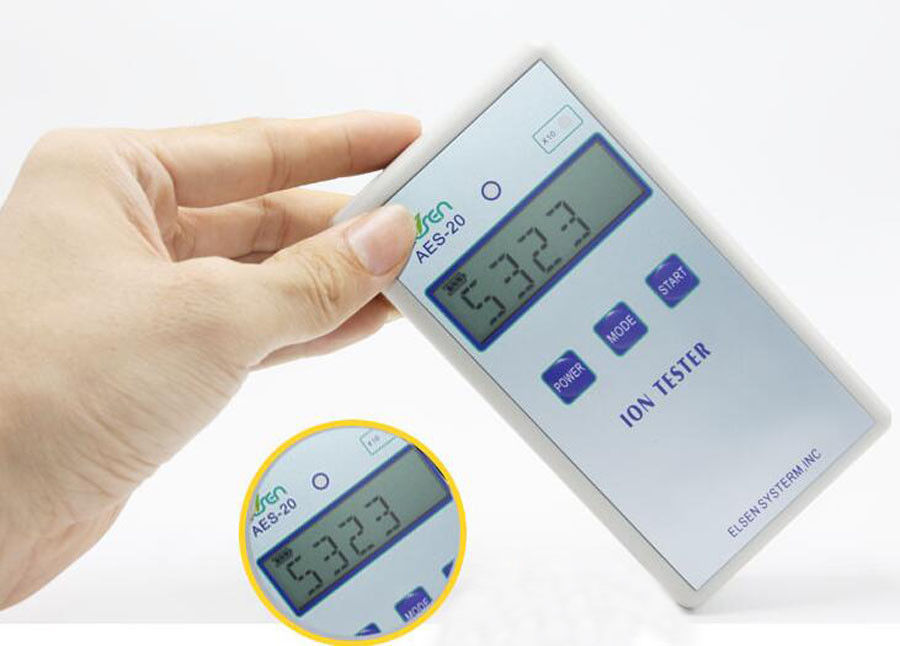 CE AES-20 Solid Ion Tester Meter for Solid Tourmaline Powder Coatings Textile b