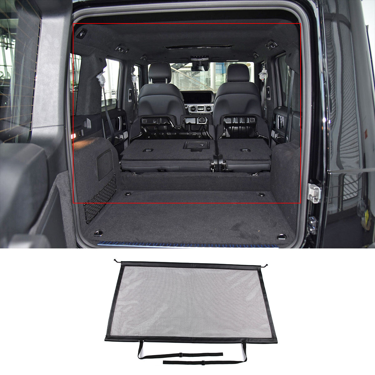 ya 5 6.16.2 Suitable for Mercedes-benz G-Class W464 G63 G550 Trunk Cargo Net Pet Barrier 2019-22