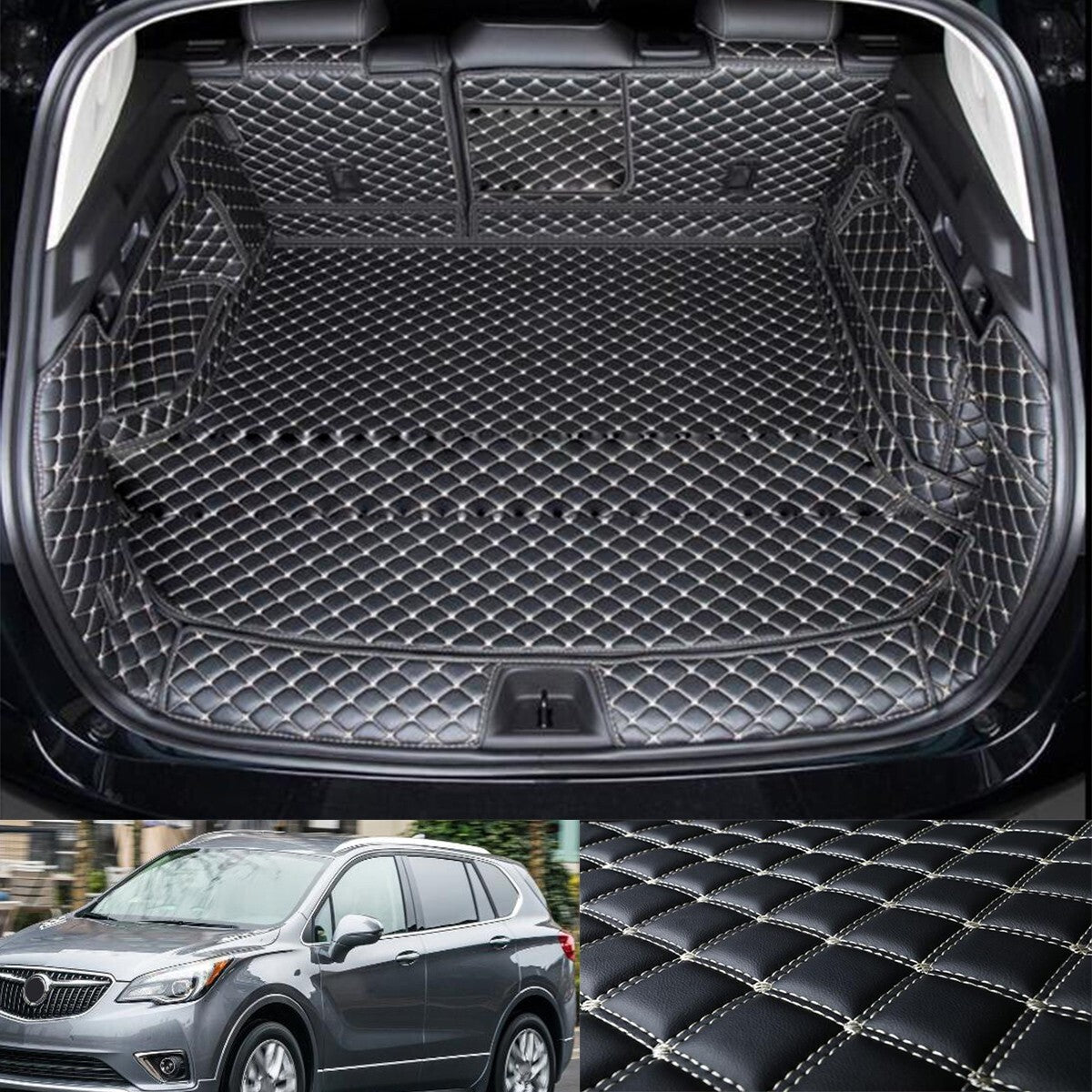 ya 7 6.10.3 Car Boot Cargo Liner Tray Rear Trunk Floor Matfit for Buick Envision 2016-2020