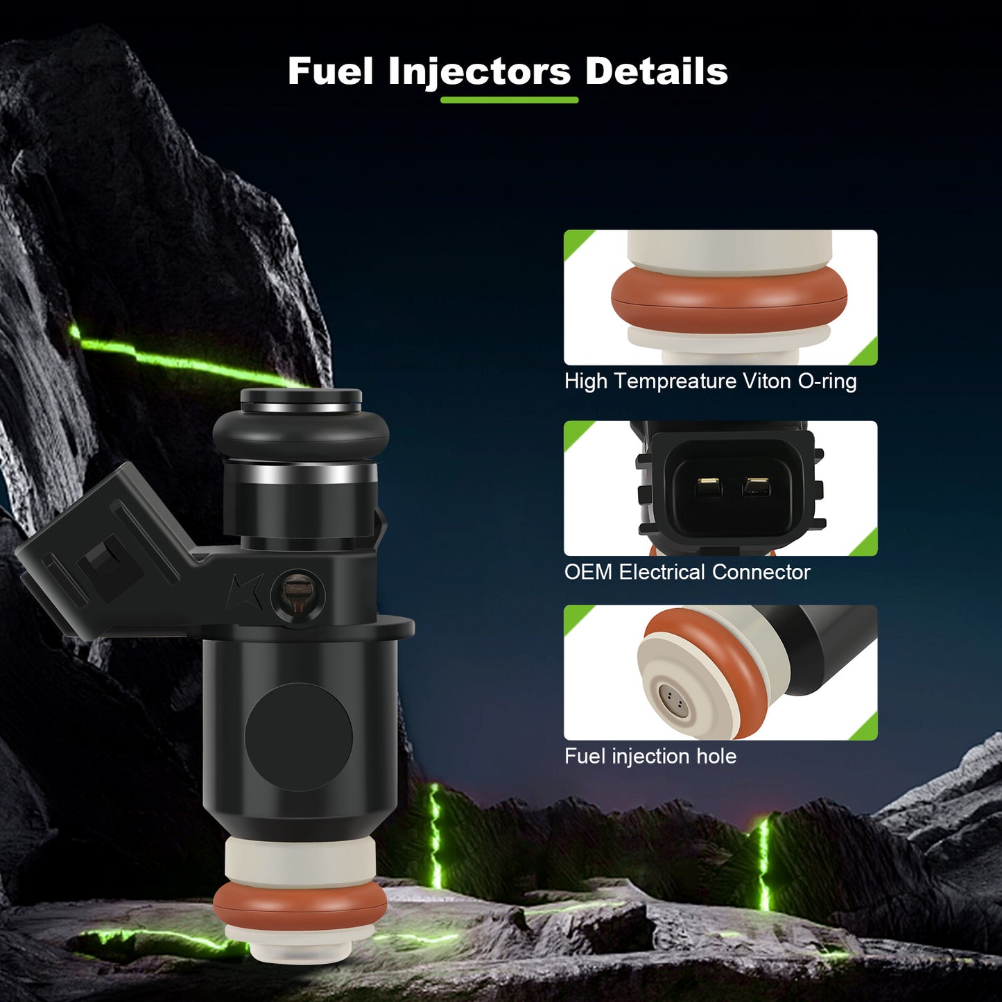 ya 1 8.5.1 4 Fuel Injectors for Honda for Civic 1.7L EX DX HX LX 2001 2002 2003 2004 2005