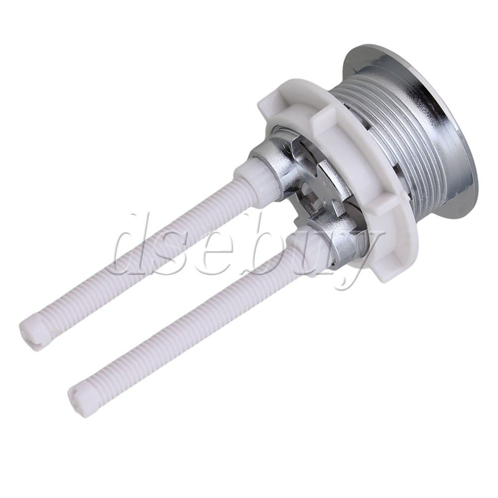 ya 14 Silver Dual Flush Toilet Water Tank Push Buttons Rods 114mm Length