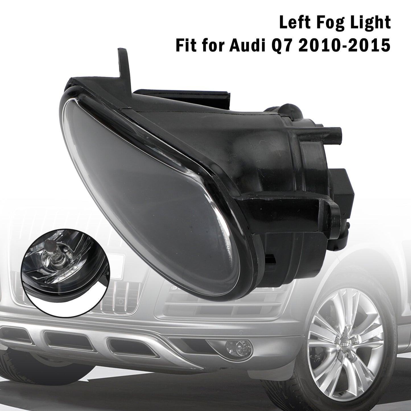 ya 1 8.5.1 Front Left Bumper Halogen Fog Light Fog Lamp Fit for AUDI Q7 2010-2015 11-15