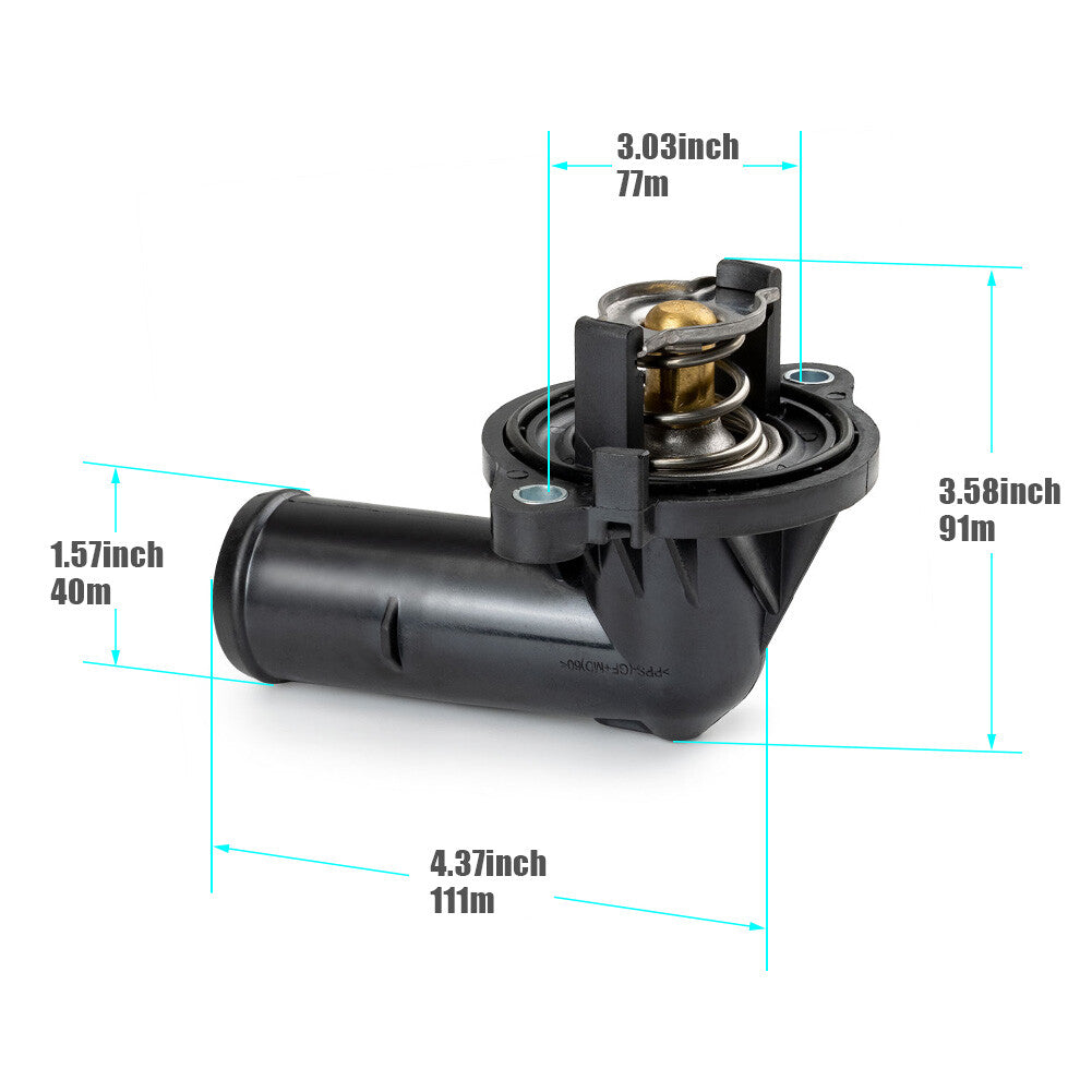 ya 4 6.17 Thermostat Housing for Jeep for Grand Cherokee 3.6L 5184651AH 2018 2017 2016-2011