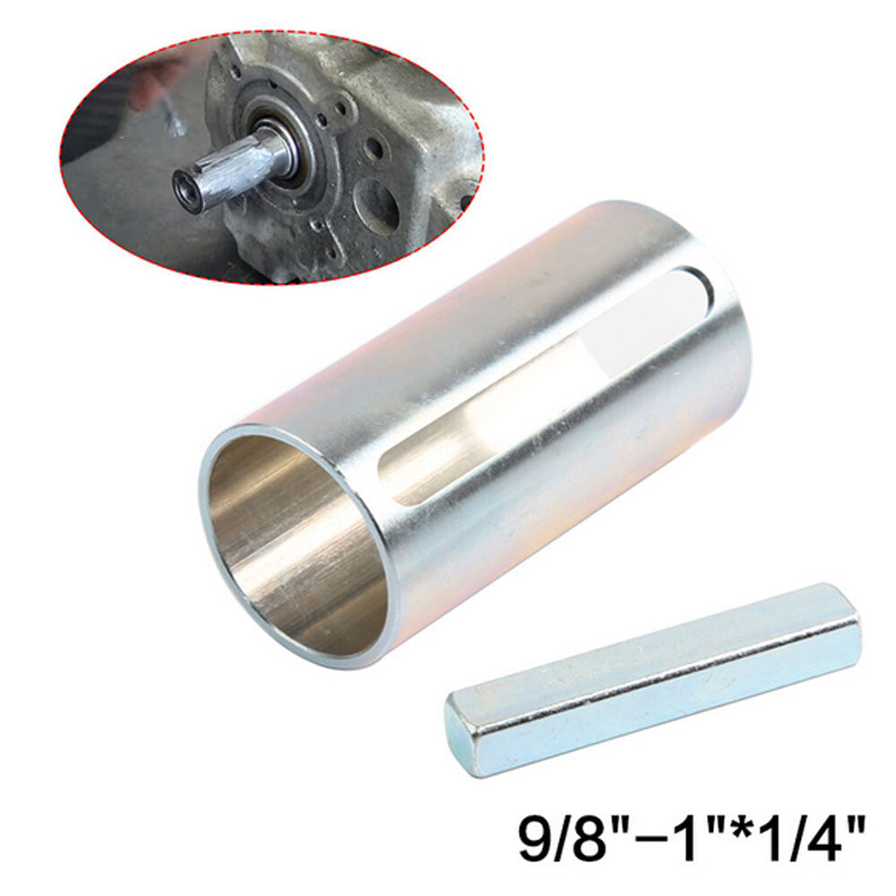 ya 28 1 to 1-1/8 inch 1/4 Key Gas Engine Pulley Crank Shaft Sleeve Adapter Predator
