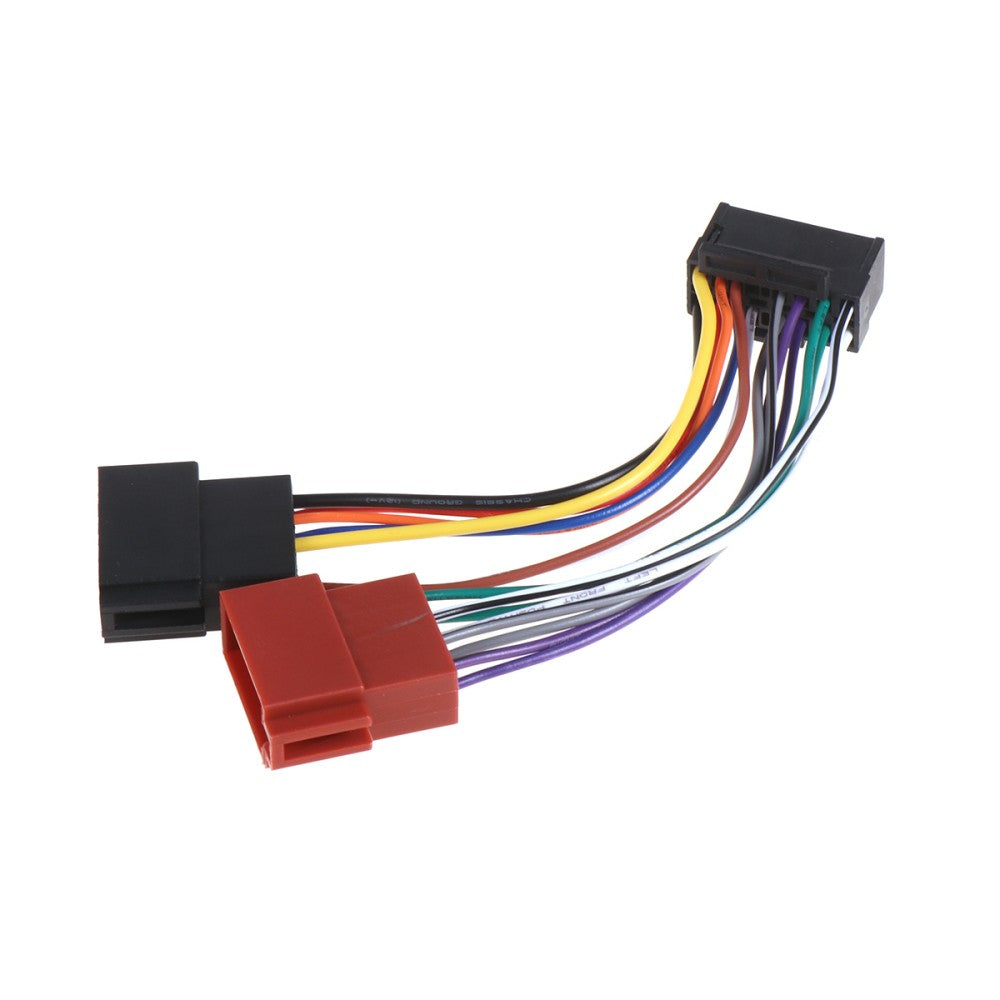 ya 5 8.7 Replacement Heat-resistant 16 Pin to ISO Adapter Wire Harness CD DVD Player