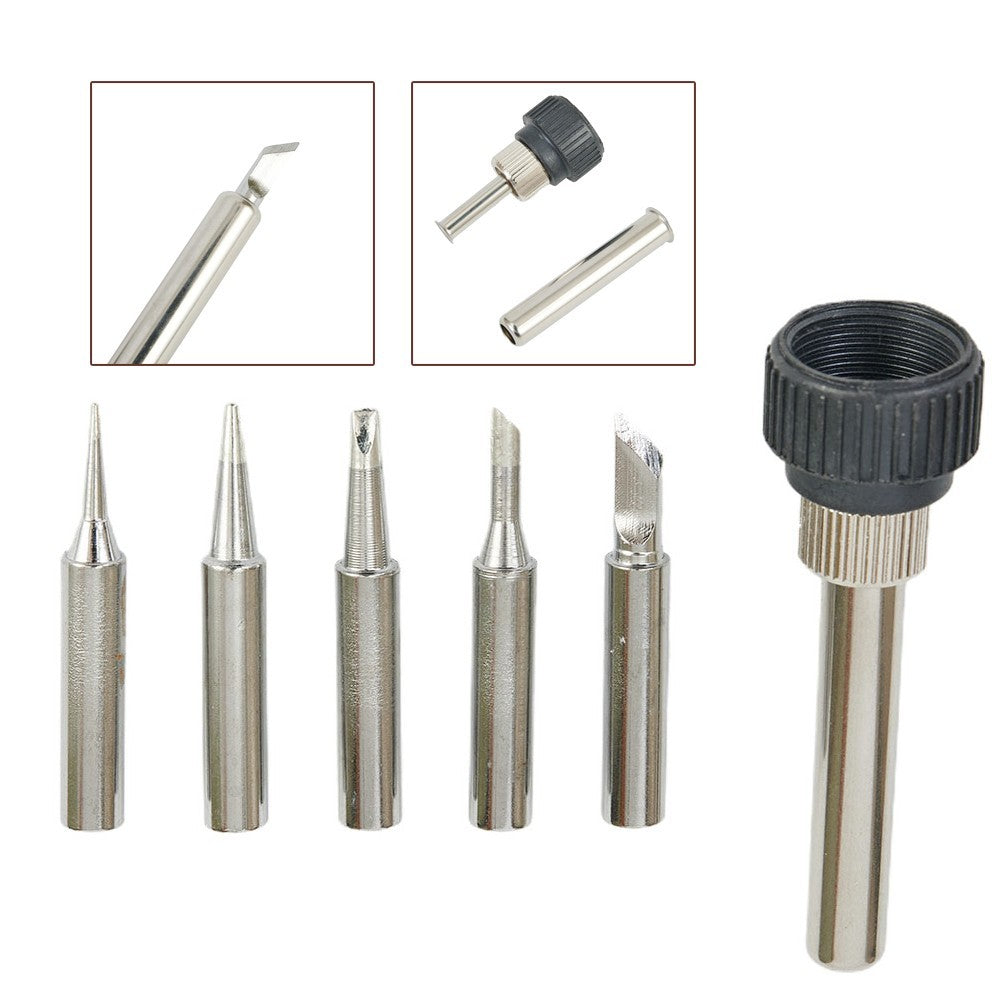 ya 25 6pcs 900M-T Soldering Station Solder Iron TipsHandle Set For Welding New