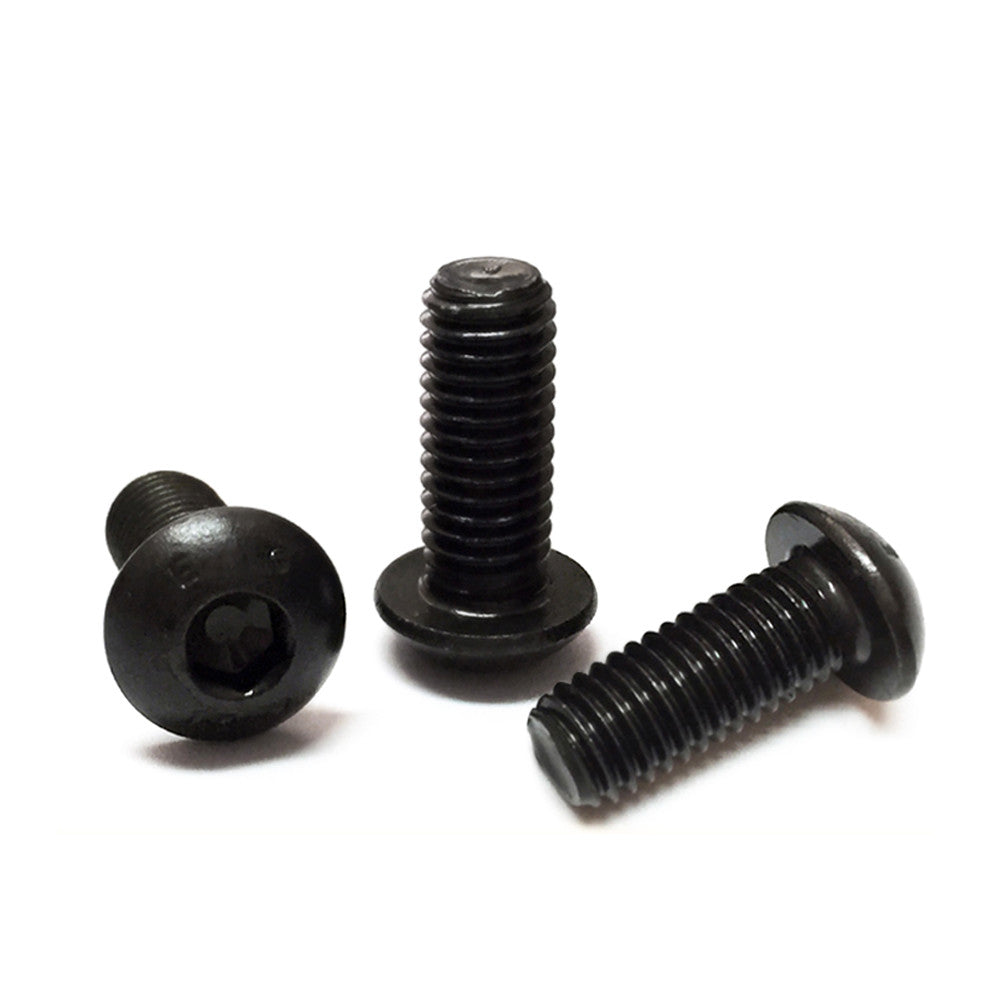 ISO7380 Hex Socket Button Head Screw Allen Bolts M2 M2.5 M3 M4 M5 M6 Black Steel