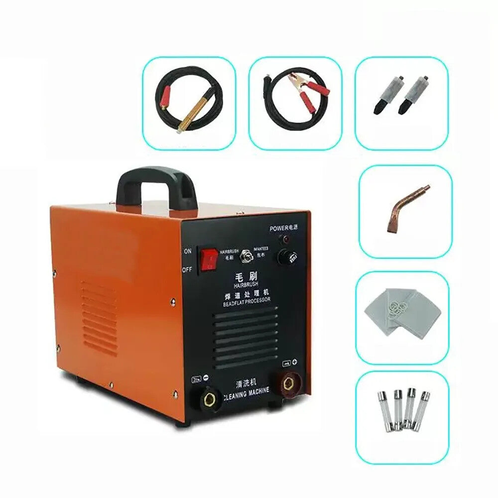 Brush Weld Bead Processor Stainless Steel Solder Joint Cleaning Polisher 1200W