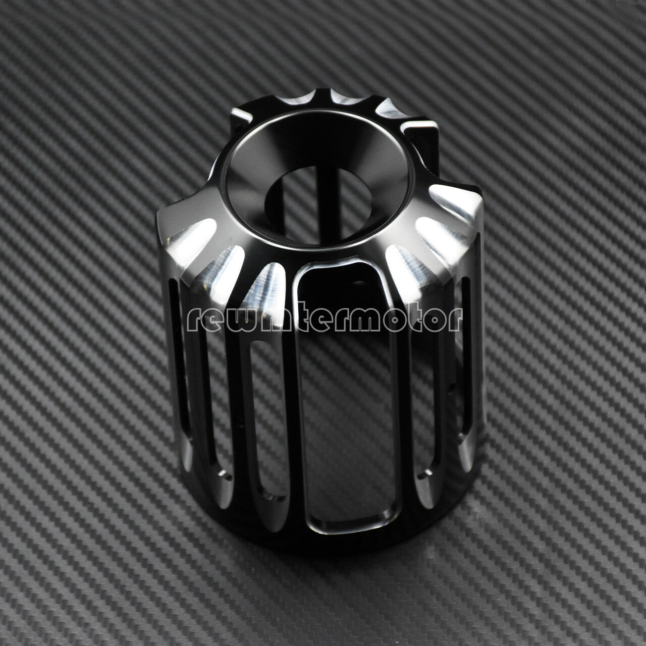 ya 1 6.30 Motorcycle Black CNC Aluminum Cut Oil Filter Cover Fit For Touring Softail Dyna