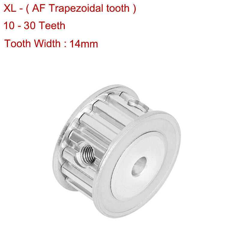 XL 10-30T Timing Belt Pulley Without Steps Synchronous Wheel for 13mm Width Belt