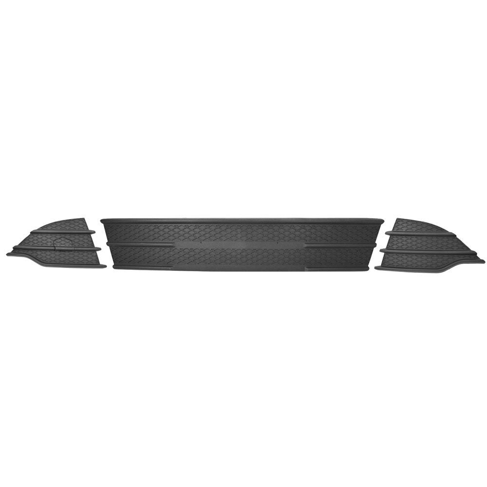 ya 10 10.28 3-Piece Front Bumper Lower Grille and Fog Light Cover Kit for 2013-2016 Esc