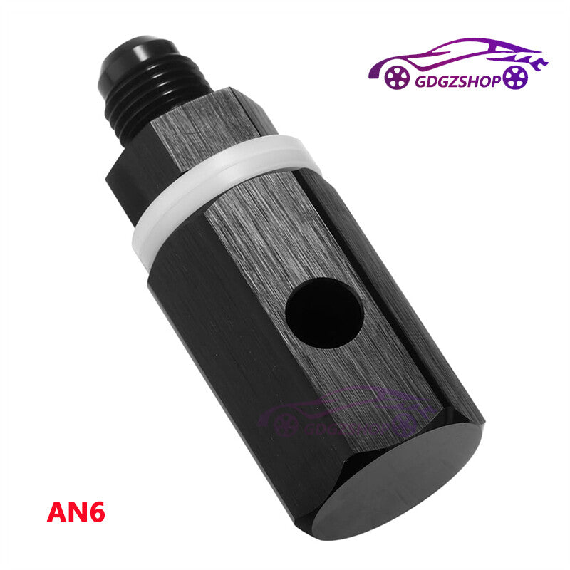 ya 10 5.28.3 6AN Male Fuel Cell Tank Rollover Vent Valve Mounted Hose Line Fitting Aluminum