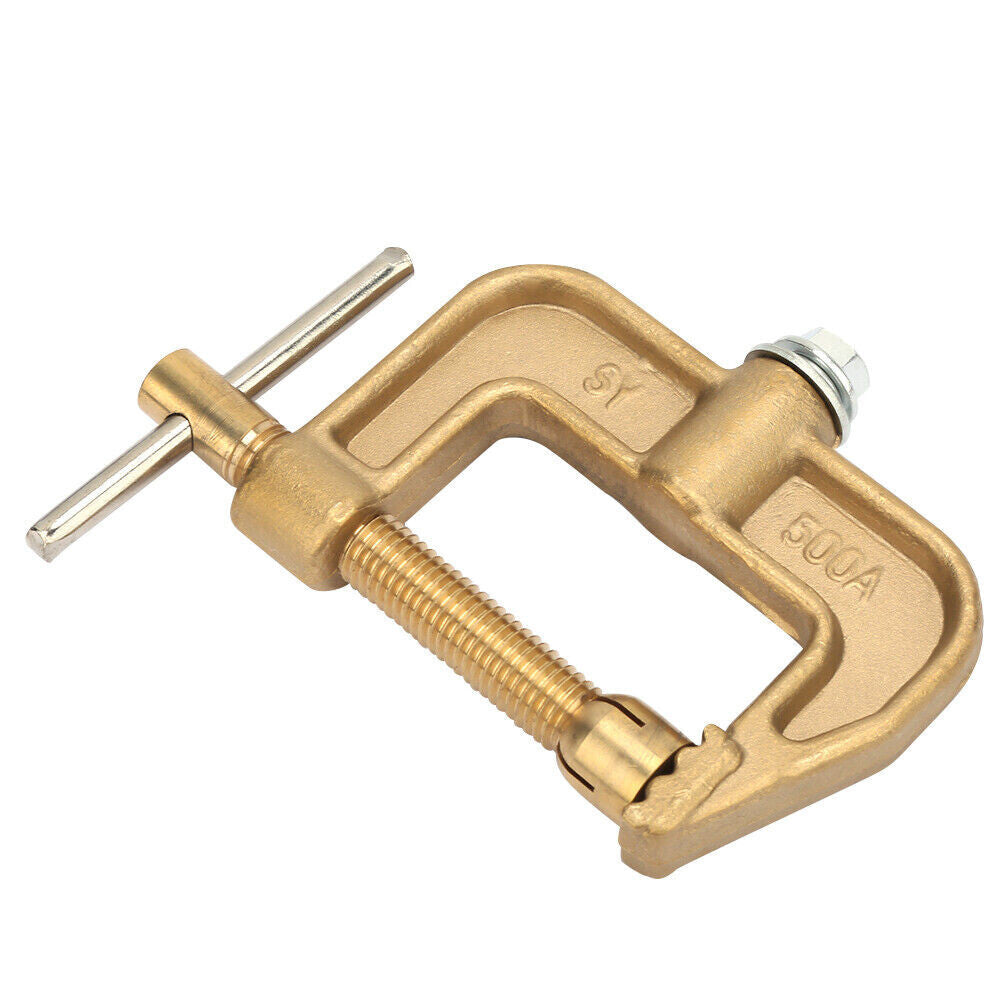 ya 26 7.28.2 500A Brass G-Shape Grounding Welding Clamp, Welding Machine Grounding Clampsa