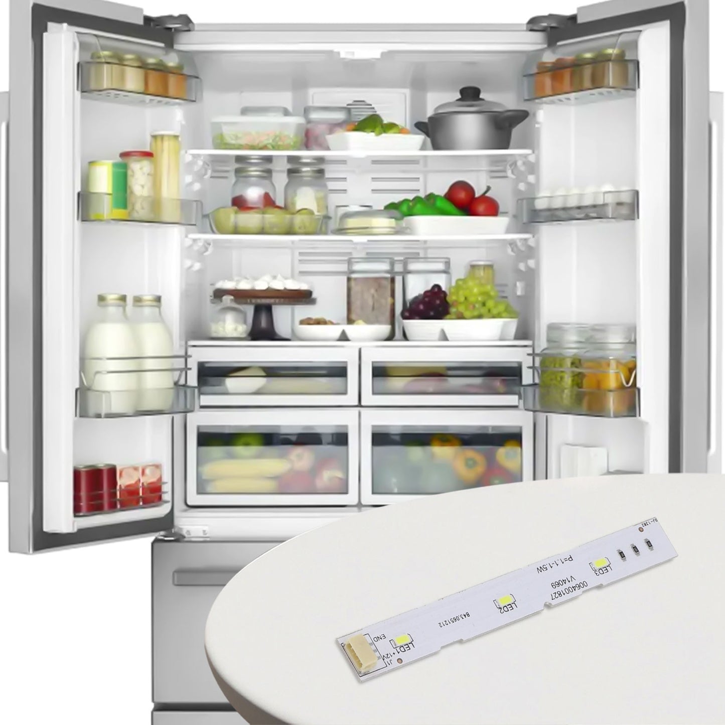 ya 26 Compatible LED Light Strip for Various For Reigerators and Models