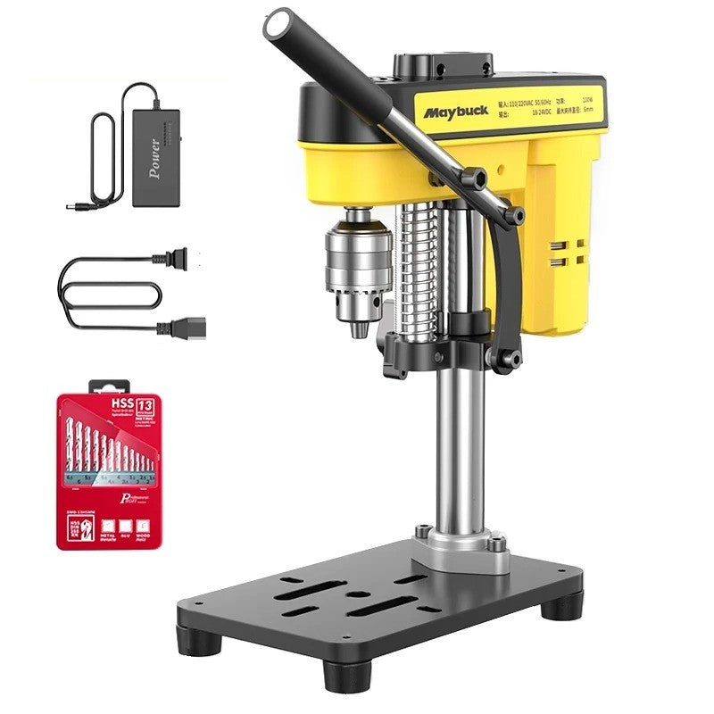 Mini Desktop Drill AC/DC Dual-use Compact Desktop Drill Portable Drill