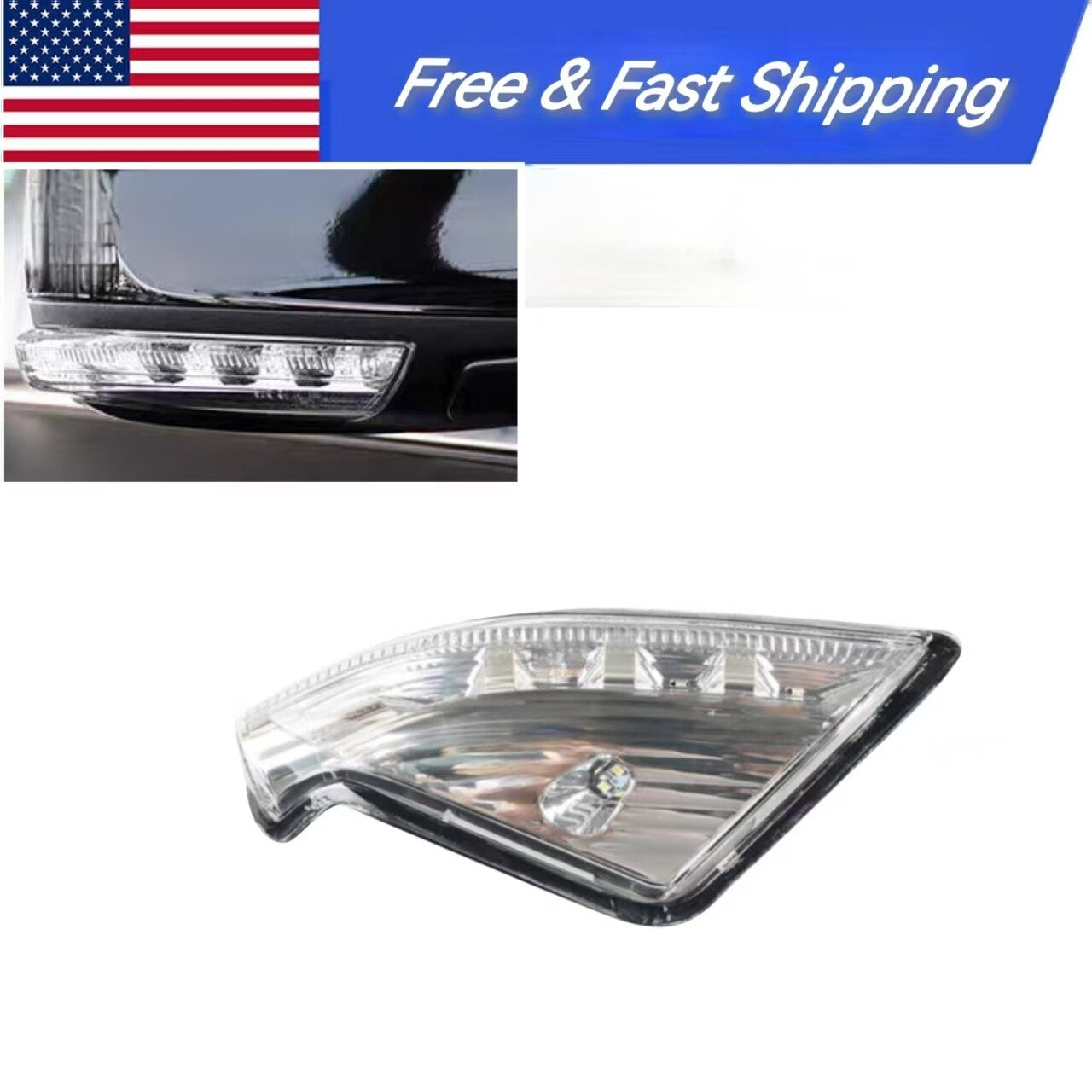 ya 4 6.21 Right Side Mirror Turn Signal Lamp Light for Buick Lacrosse 2009-2015 20760212