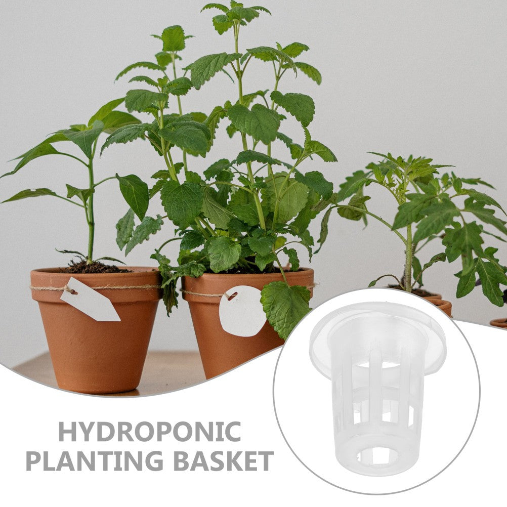 ya 14 100Pcs Hydroponic Net Pots Baskets for Hydroponics Slotted Mesh Net Cups