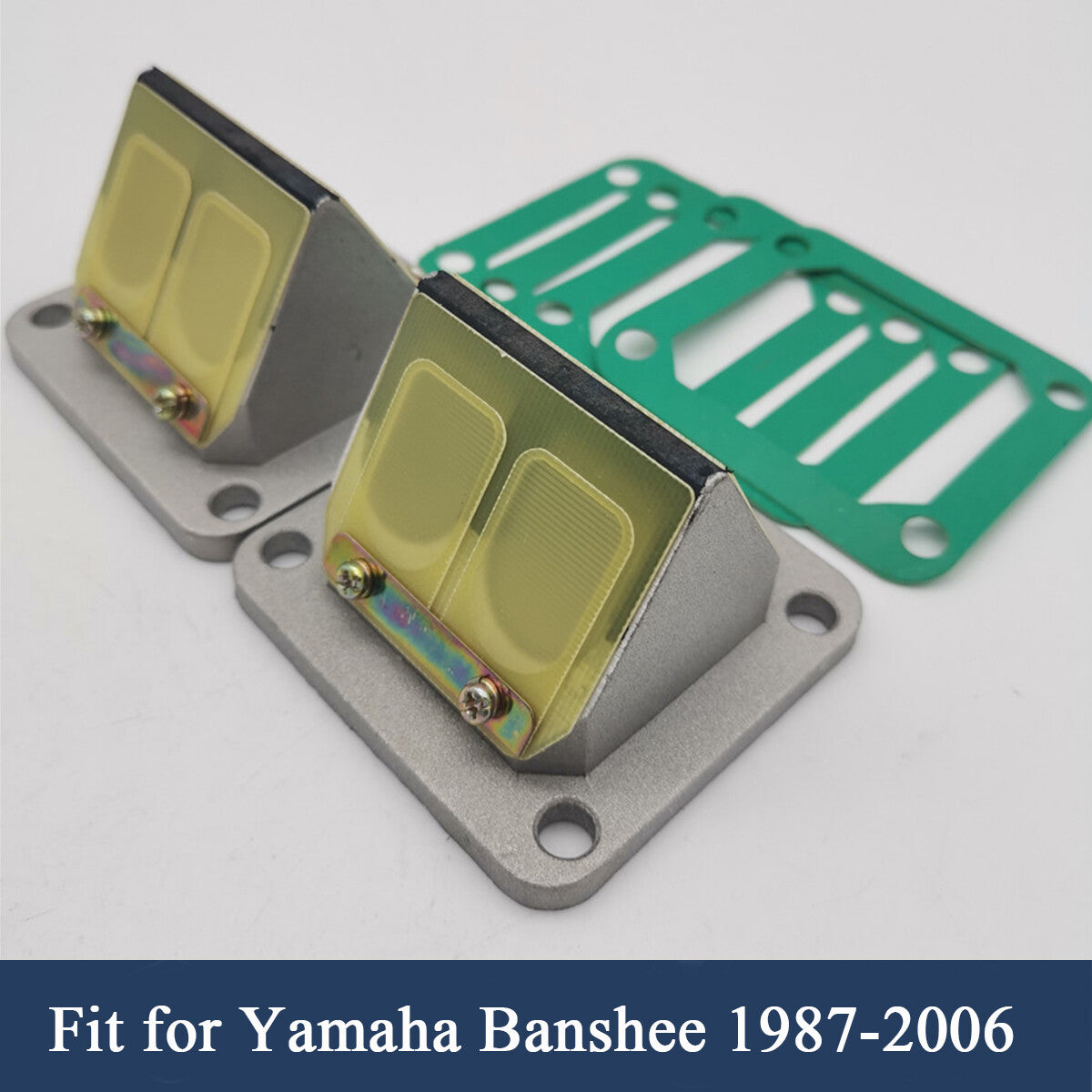 ya 10 5.28.2 Reeds Cages & CARBON FLEX Reeds with Gaskets Pair for Yamaha Banshee 1987-2006