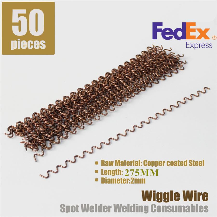 ya 1 6.30 50PCS 275MM Wiggle Wire Wave Dent Repair Fix Spot Welding Thick Body Work Puller