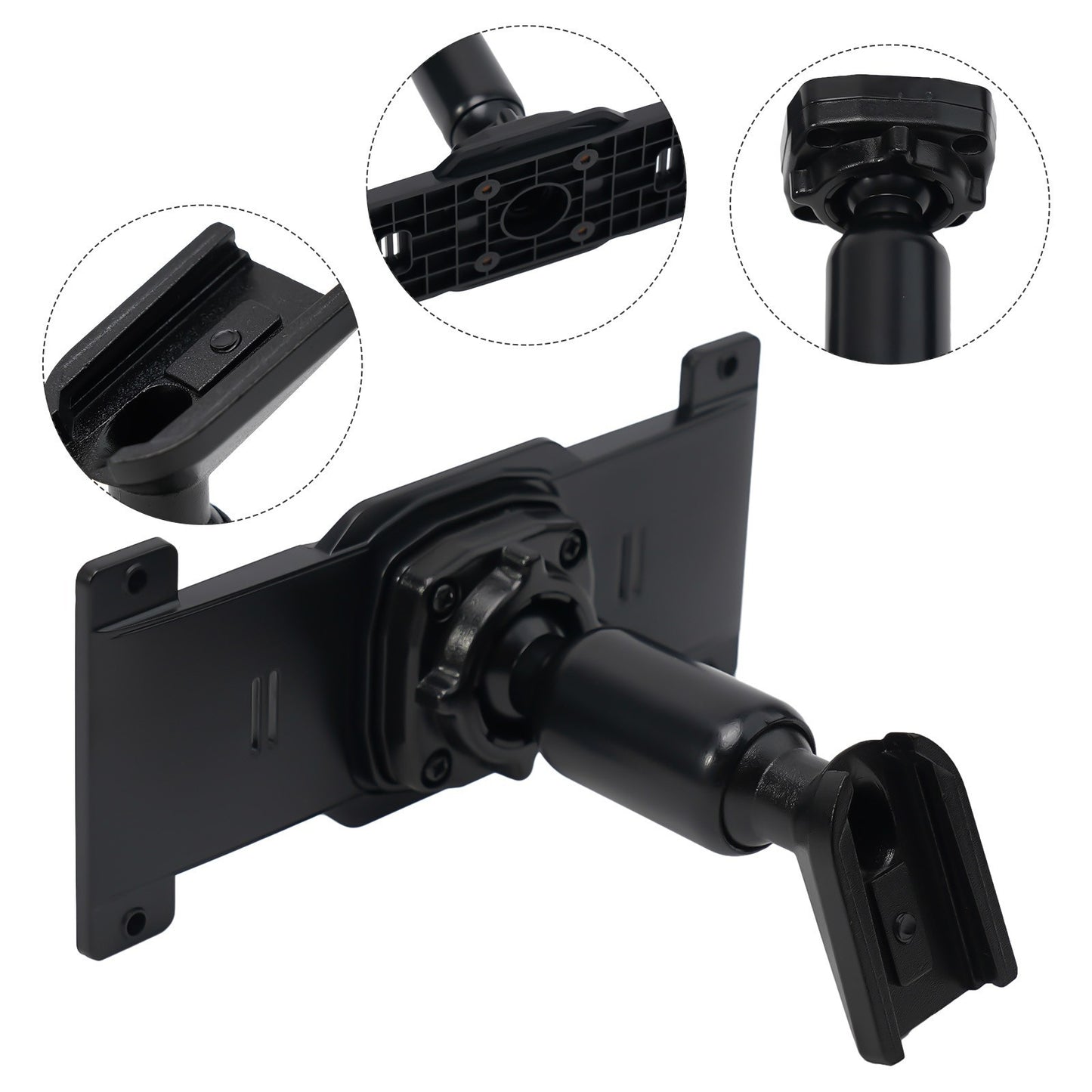 ya 2 7.14 New Practical Auto Car Mirror Dash CamMount Auto Interior Part ABS Black