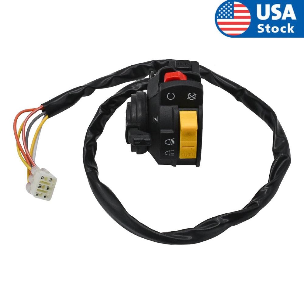 ya 8 5.27.2 Exact connector Left Handlebar Switch Start Stop Headlight Assembly for Suzuki
