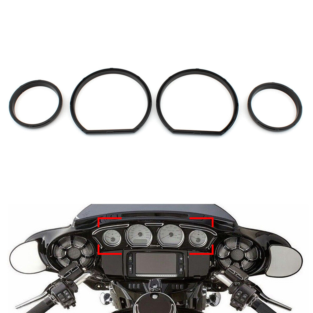 ya 2 6.29 Fit for Harley Touring Electra Street Glide 14-23 Instrument Board Gauge Bezel Kit